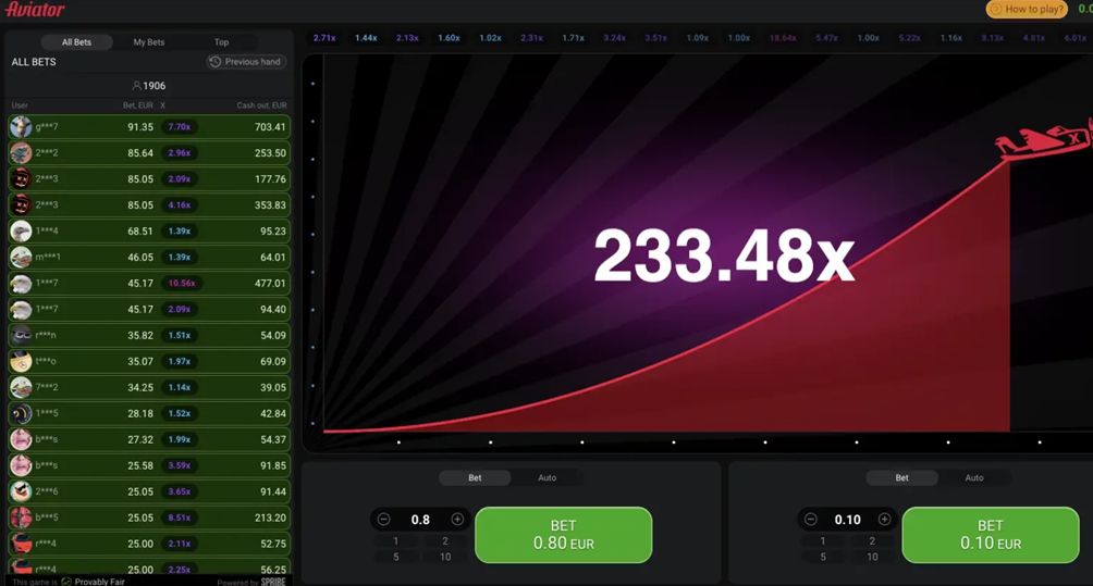 aviator casino bonus