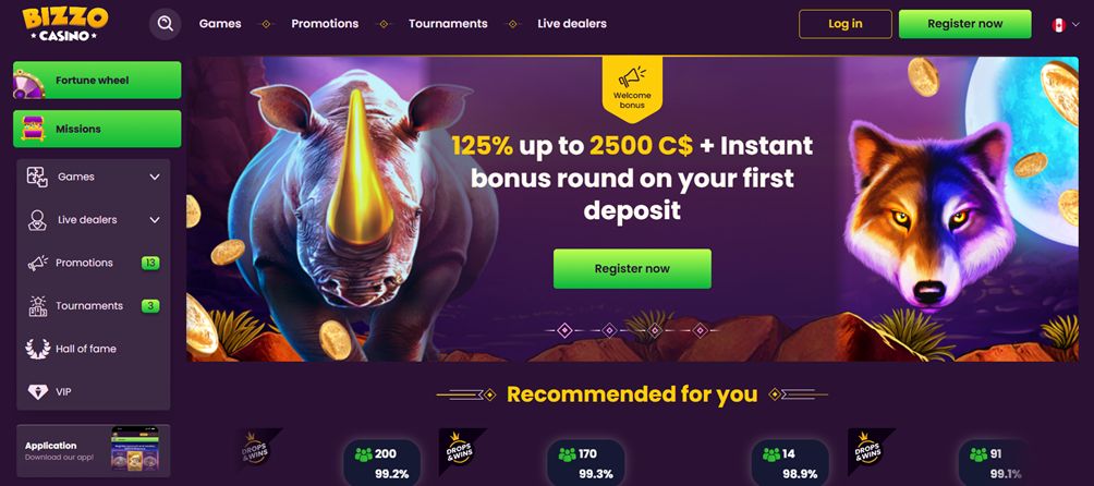 Bizzo casino bonus