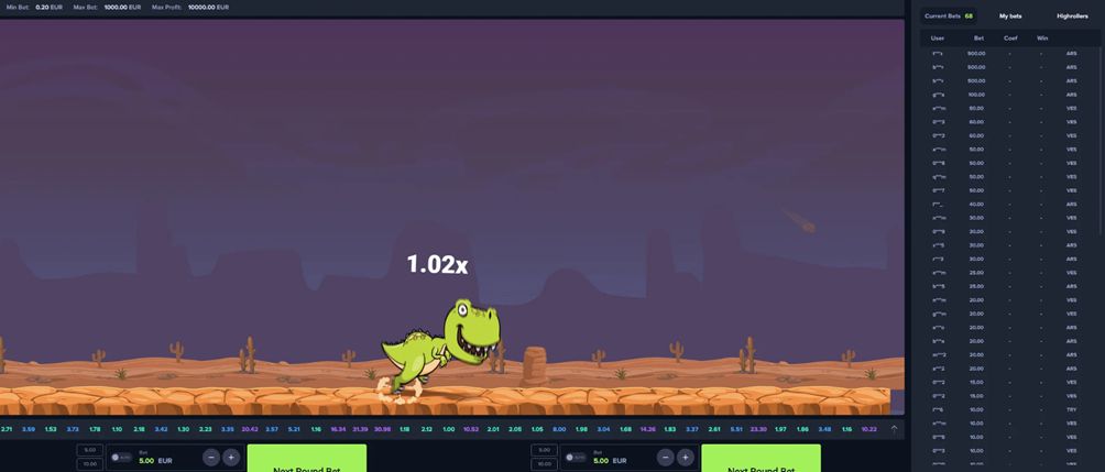 mystake dino screen